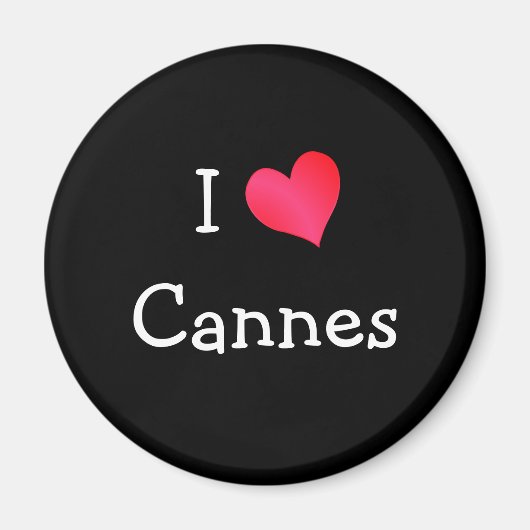 I Love Cannes Magneet (Voorkant)