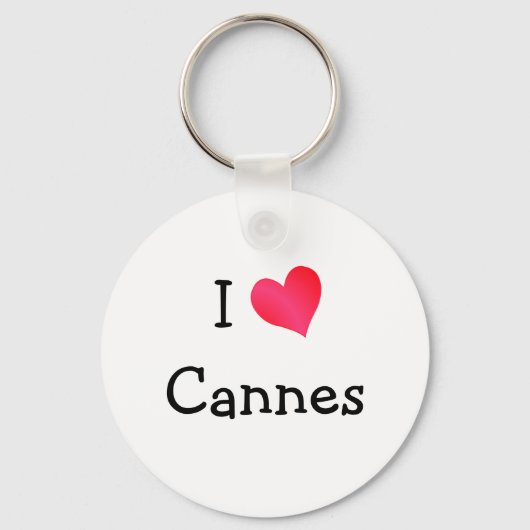 I Love Cannes Sleutelhanger (Voorkant)