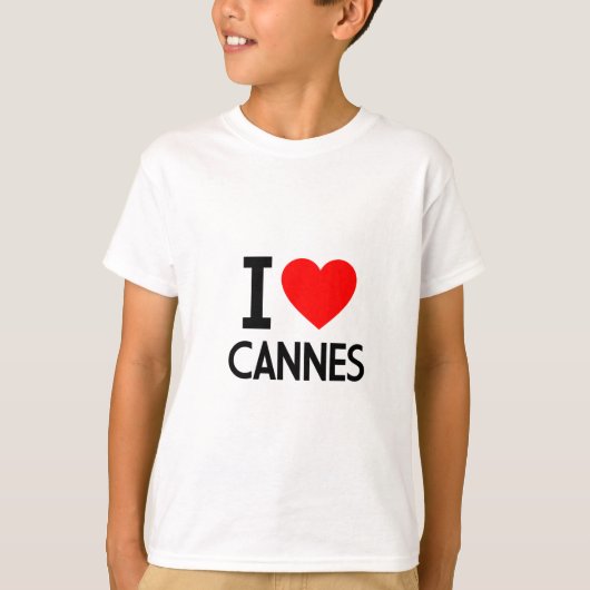 I Love Cannes T-shirt (Voorkant)
