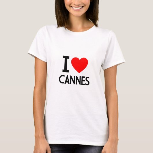 I Love Cannes T-shirt (Voorkant)