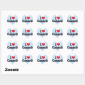 I Love Cannoli Ronde Sticker (Vel)
