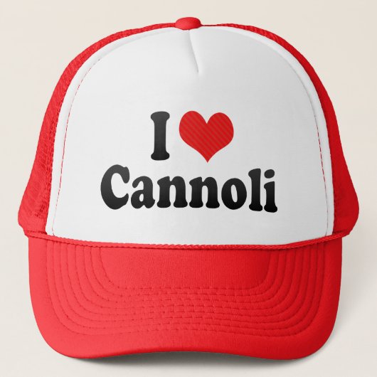 I Love Cannoli Trucker Pet (Voorkant)