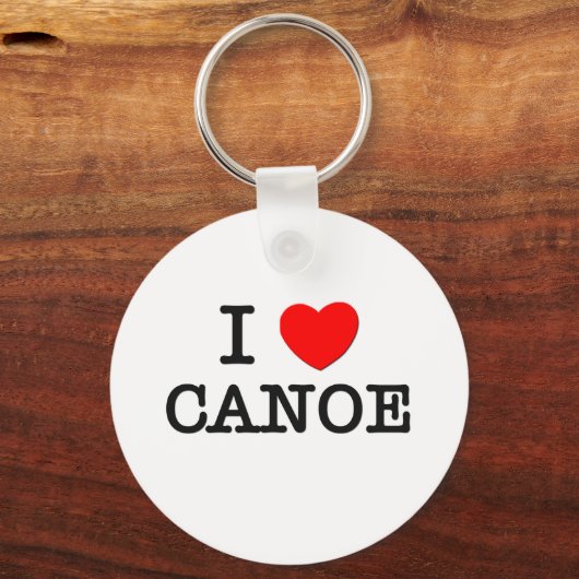 I Love CANOE Massachusetts Sleutelhanger (Voorkant)