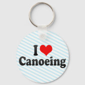 I Love Canoeing Sleutelhanger (Voorkant)