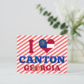 I Love Canton, Georgia Briefkaart (Staand voorkant)