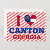 I Love Canton, Georgia Briefkaart (Voorkant / Achterkant)