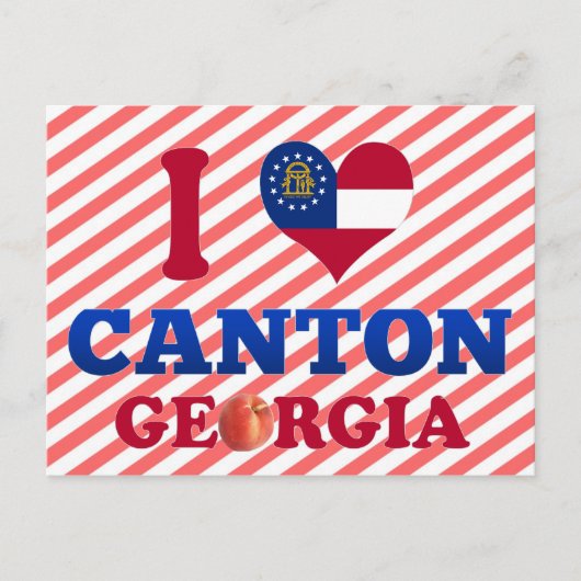 I Love Canton, Georgia Briefkaart (Voorkant)