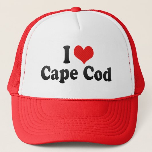 I Love Cape Cod Trucker Pet (Voorkant)