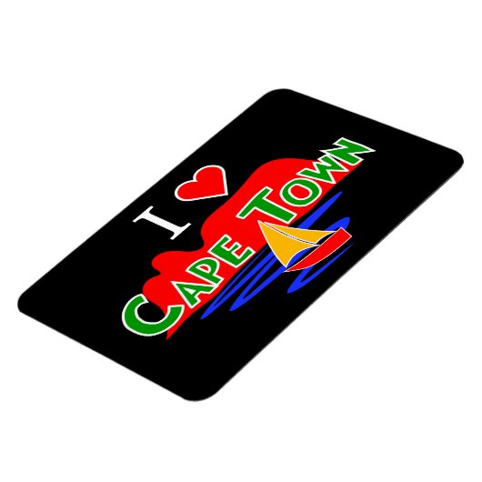 I Love Cape Town Table Mountain Large Flexi Magnet Magneet (Linkerzijde)