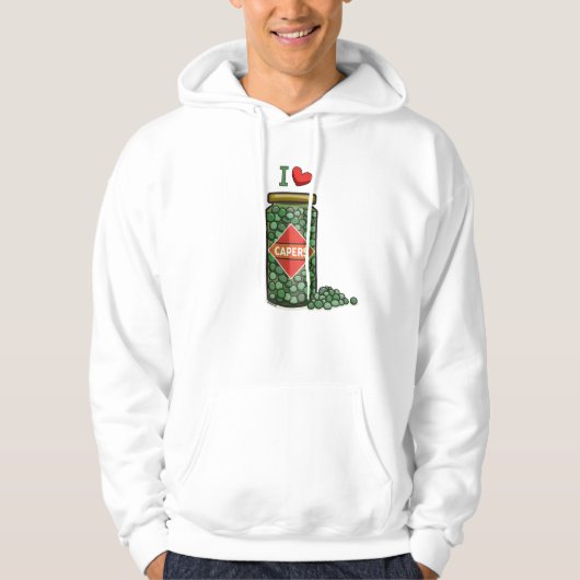 I Love Capers Hoodie (Voorkant)