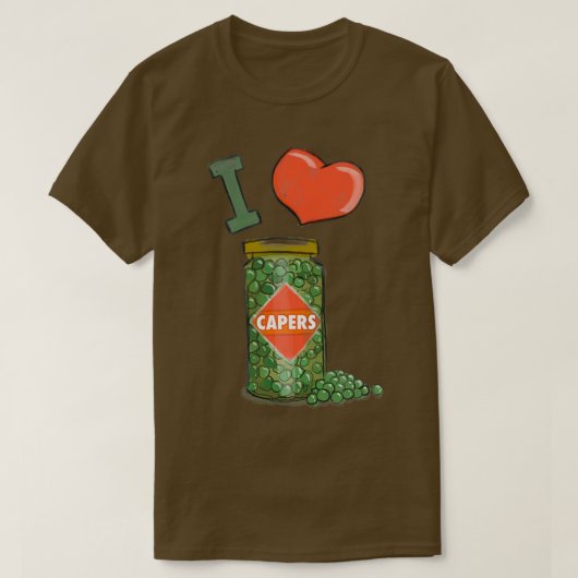 I Love Capers T-shirt (Design voorkant)