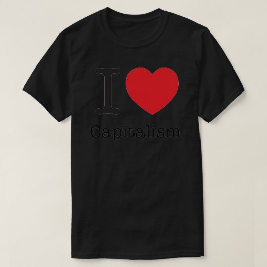 I Love Capitalism Essential T-Shirt (Design voorkant)