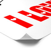 I Love Capsaicin (Chemical Molecule) Poster (Hoek)