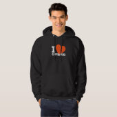 I Love Capybaras Heart Capybaras Hoodie (Voorkant volledig)