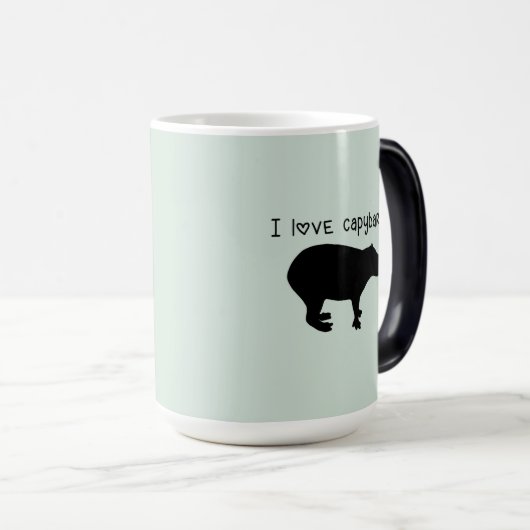 I Love Capybaras Magical Morphing Mok (Voorkant rechts)