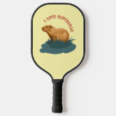 I Love Capybaras Pickleball Paddle (Achterkant)