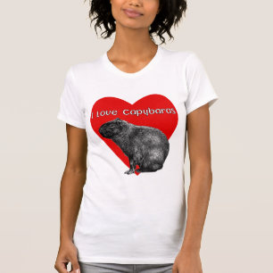 I Love Capybaras Women's Basic T-shirt