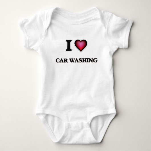 I Love Car Washing Romper (Voorkant)