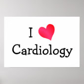 I Love Cardiology Poster (Voorkant)