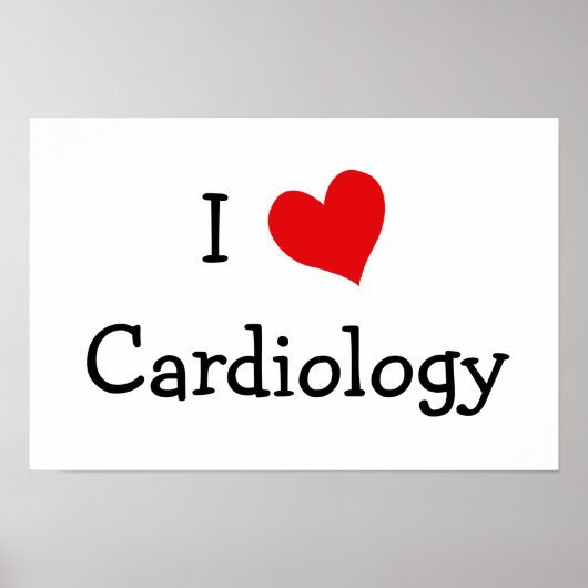 I Love Cardiology Poster (Voorkant)