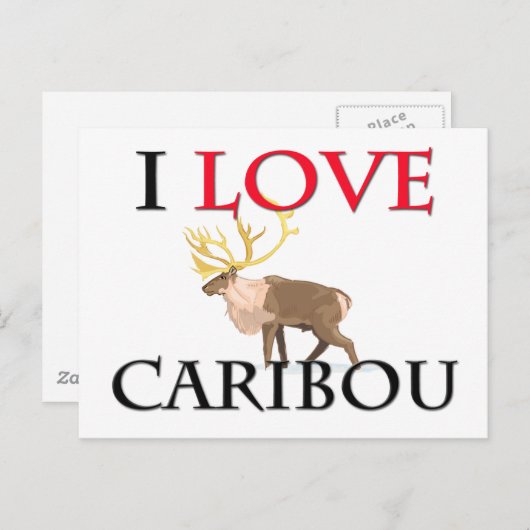 I Love Cariou Briefkaart (Voorkant / Achterkant)