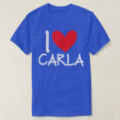 I Love Carla Name Heart Personalized Men Guy BFF F T-shirt (Design voorkant)