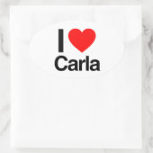 i love carla ovale sticker (Tas)