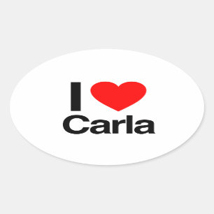 i love carla ovale sticker