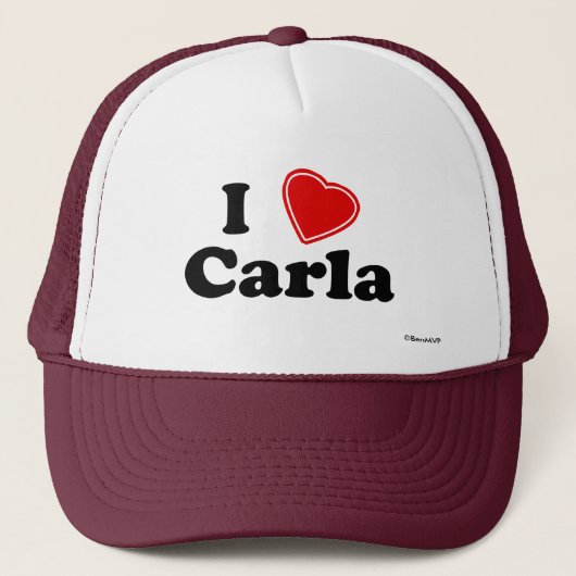 I Love Carla Trucker Pet (Voorkant)