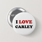I Love Carley Ronde Button 5,7 Cm (Voorkant /achterkant)