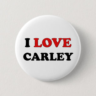 I Love Carley Ronde Button 5,7 Cm