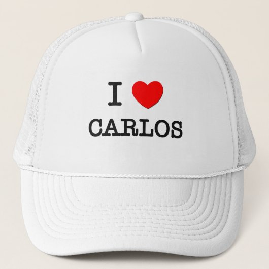 I Love Carlos Trucker Pet (Voorkant)