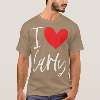 I Love Carly Name Personalized Girl Woman Bff Frie T-shirt