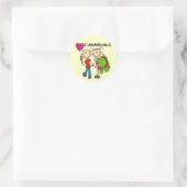 I Love Carnavals T-shirts en geschenken Ronde Sticker (Tas)