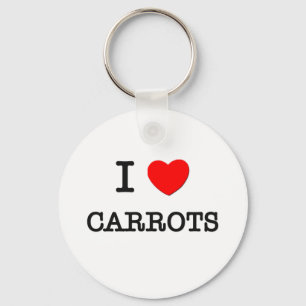 I Love CARROTS ( food ) Sleutelhanger