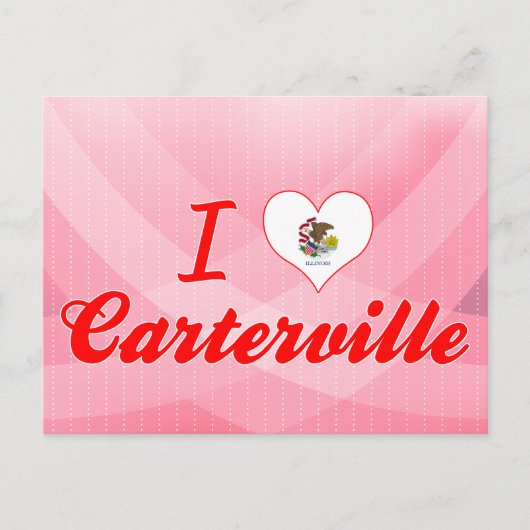I Love Carterville, Illinois Briefkaart (Voorkant)