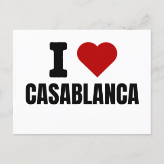 I love casablanca - I heart casablanca morocco Aankondigingskaart