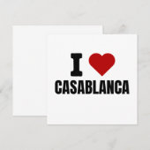 I love casablanca - I heart casablanca morocco Save The Date (Voorkant / Achterkant)