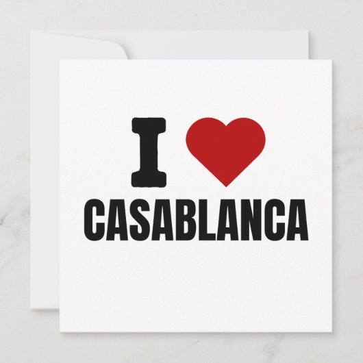 I love casablanca - I heart casablanca morocco Save The Date (Voorkant)