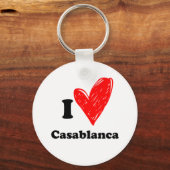 I love Casablanca Sleutelhanger (Voorkant)