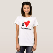 I love Casablanca T-shirt (Voorkant volledig)