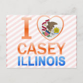 I Love Casey, IL Briefkaart (Voorkant)