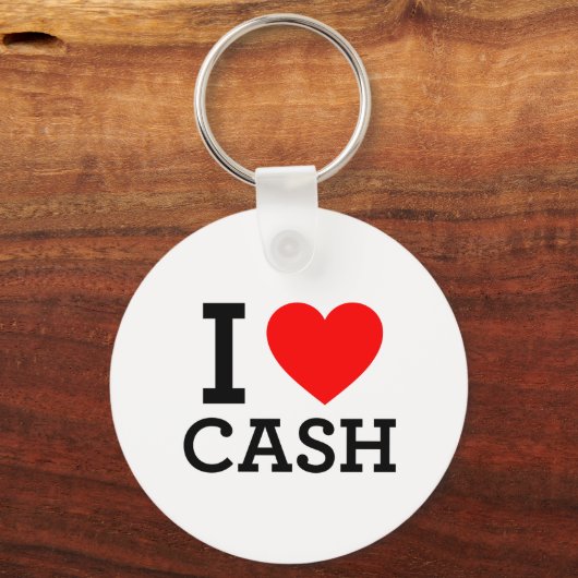 I Love Cash Sleutelhanger (Voorkant)