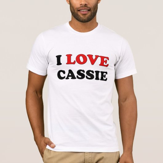 I Love Cassie T-shirt (Voorkant)