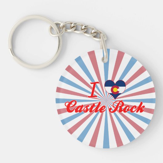 I Love Castle Rock, Colorado Sleutelhanger (Voorkant)