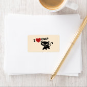 I Love Cat Etiket (Insitu)