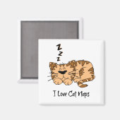I Love Cat Naps Magneet (Voorkant / Achterkant)
