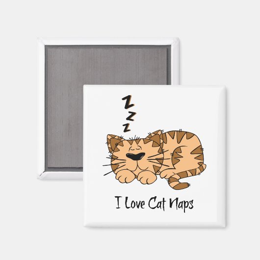 I Love Cat Naps Magneet (Voorkant / Achterkant)