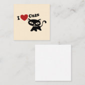 I Love Cat Notitiekaartje (Voorkant / Achterkant)