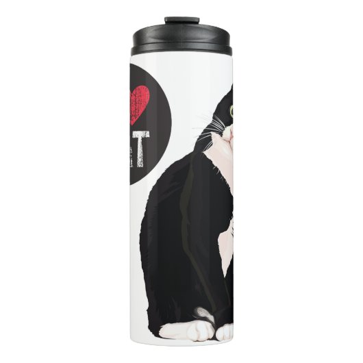 I Love Cat Thermosbeker (Voorkant)